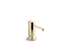 KOHLER K-35761-AF Purist Soap/Lotion Dispenser - Vibrant French Gold