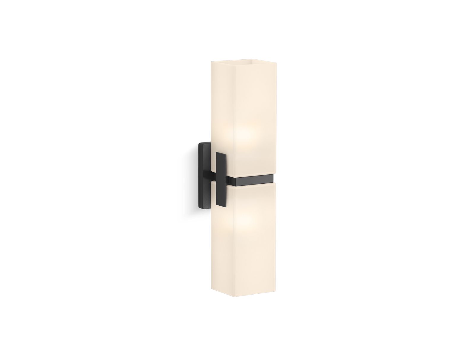 KOHLER K-31493-SC02-BLL Honesty Two-Light Sconce - Matte Black
