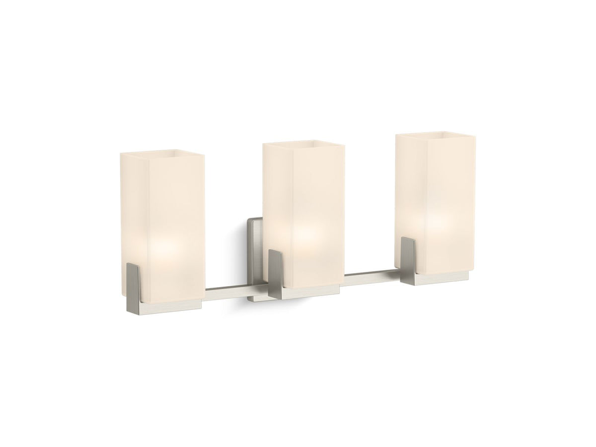 KOHLER K-31494-SC03-BNL Honesty Three-Light Sconce - Brushed Nickel
