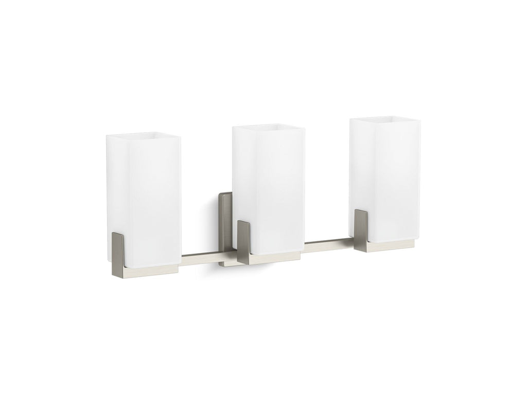 KOHLER K-31494-SC03-BNL Honesty Three-Light Sconce - Brushed Nickel