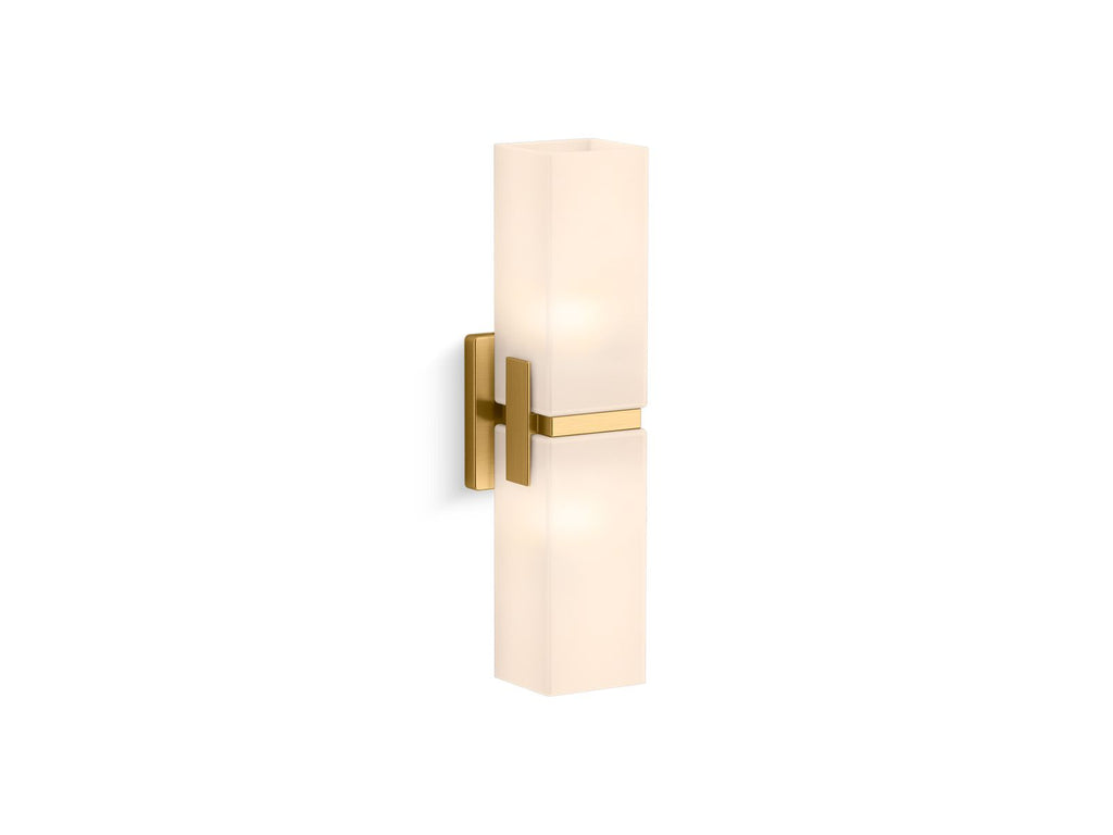 KOHLER K-31493-SC02-2GL Honesty Two-Light Sconce - Brushed Moderne Brass