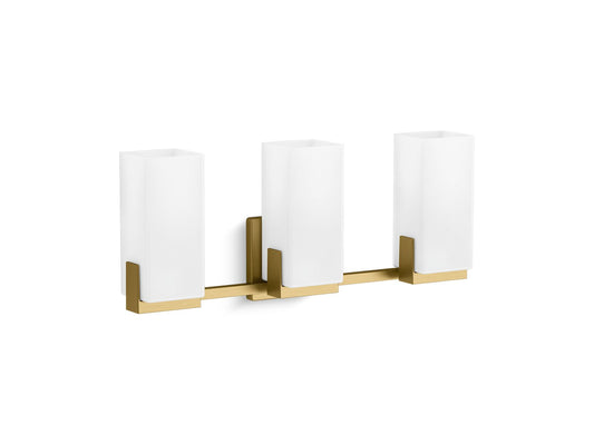 KOHLER K-31494-SC03-2GL Honesty Three-Light Sconce In Brushed Moderne Brass