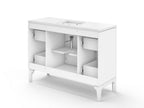 KOHLER K-33554-ASB-1WT Seer 48" Bathroom Vanity Cabinet With Sink And Quartz Top - Mohair Grey