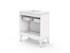 KOHLER K-33552-ASB-1WT Seer 30" Bathroom Vanity Cabinet With Sink And Quartz Top - Mohair Grey