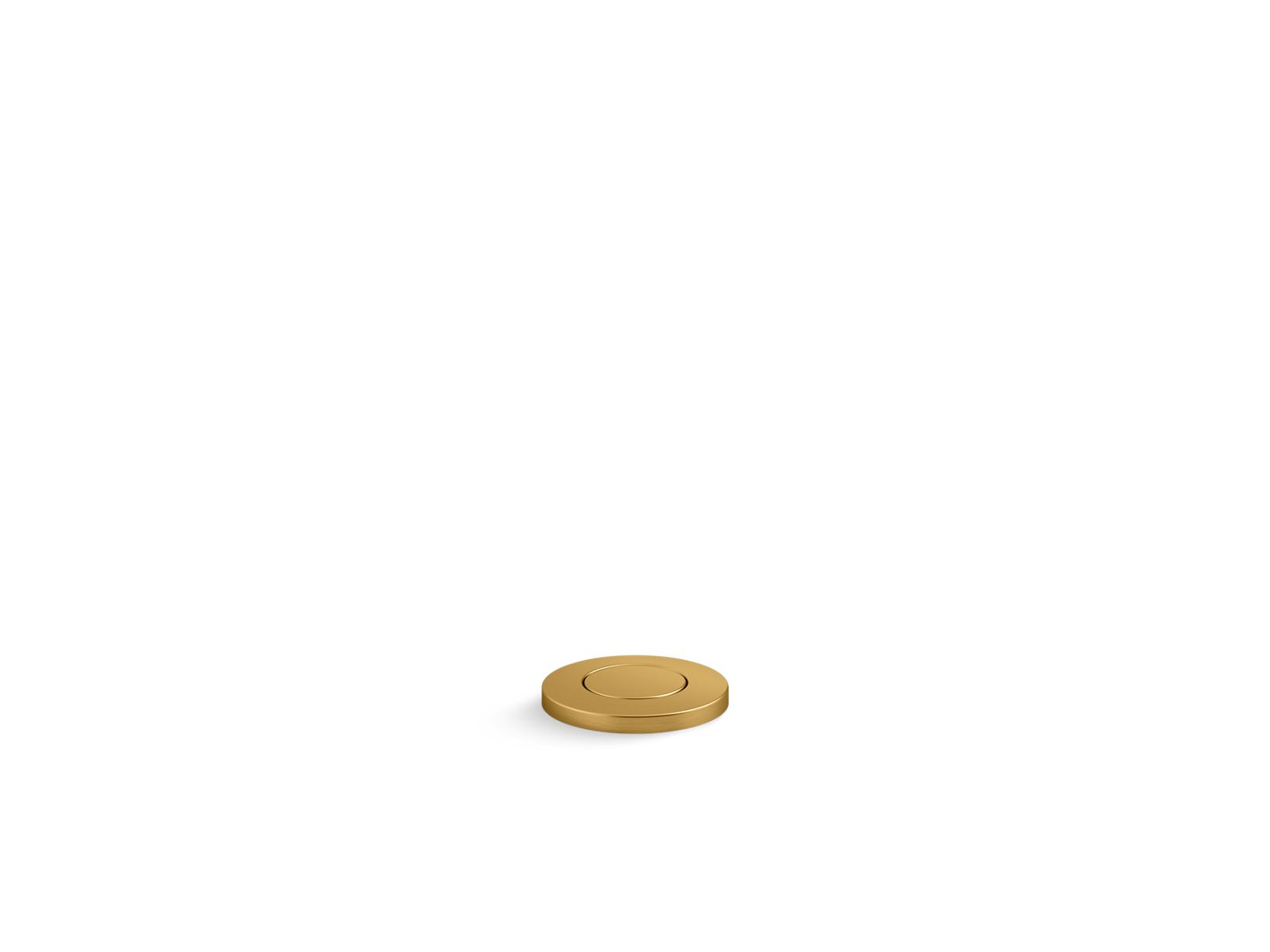 KOHLER K-35726-2MB Garbage Disposal Air Switch Button - Vibrant Brushed Moderne Brass