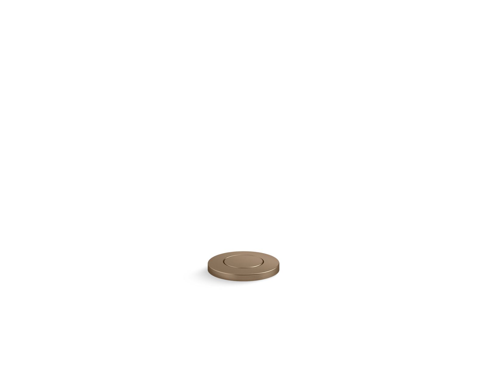 KOHLER K-35726-BV Garbage Disposal Air Switch Button - Vibrant Brushed Bronze