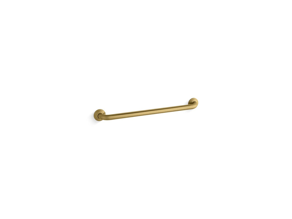 KOHLER K-10542-2MB Traditional 24" Grab Bar - Vibrant Brushed Moderne Brass