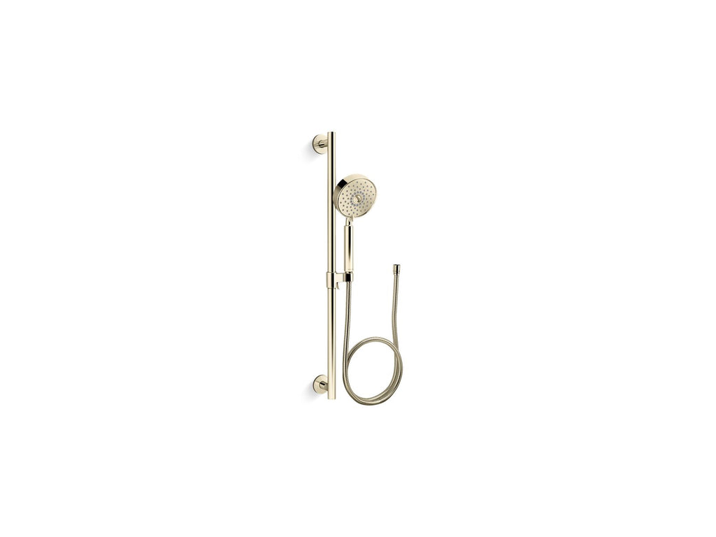KOHLER K-22178-AF Purist 30" Four-Function Handshower Kit, 2.5 Gpm - Vibrant French Gold