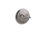 KOHLER K-T72769-3-TT Artifacts Mastershower Temperature Control Valve Trim With Cross Handle - Vibrant Titanium