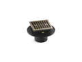 KOHLER K-22673-BV Clearflo Square Brass Tile-In Shower Drain - Vibrant Brushed Bronze