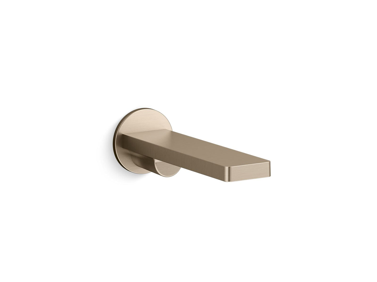 KOHLER K-73120-BV Composed Wall-Mount Bath Spout In Vibrant Brushed Bronze