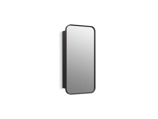 KOHLER K-35569-BLL Verdera 15" x 30" rectangular framed medicine cabinet - Matte Black