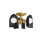 KOHLER K-31786-FM03-BML Jabot 3-13/16" Flush-Mount In Black with Brass Trim