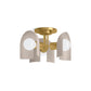 KOHLER K-31786-FM03-SLG Jabot 3-13/16" Flush-Mount In Biscuit Satin with Brushed Moderne Brass