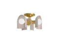 KOHLER K-31786-FM03-SLG Jabot 3-13/16" Flush-Mount - Biscuit Satin With Brushed Moderne Brass