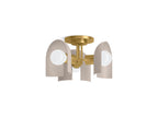 KOHLER K-31786-FM03-SLG Jabot 3-13/16" Flush-Mount - Biscuit Satin With Brushed Moderne Brass