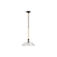 KOHLER K-31771-PE01-BML Tone 15" Pendant In Black with Brass Trim