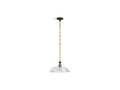 KOHLER K-31771-PE01-BML Tone 15" Pendant - Black With Brass Trim