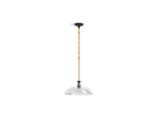 KOHLER K-31771-PE01-BML Tone 15" Pendant - Black With Brass Trim