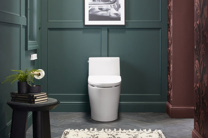 KOHLER K-28821-96 PureWash E930 Elongated bidet toilet seat with remote control - Biscuit