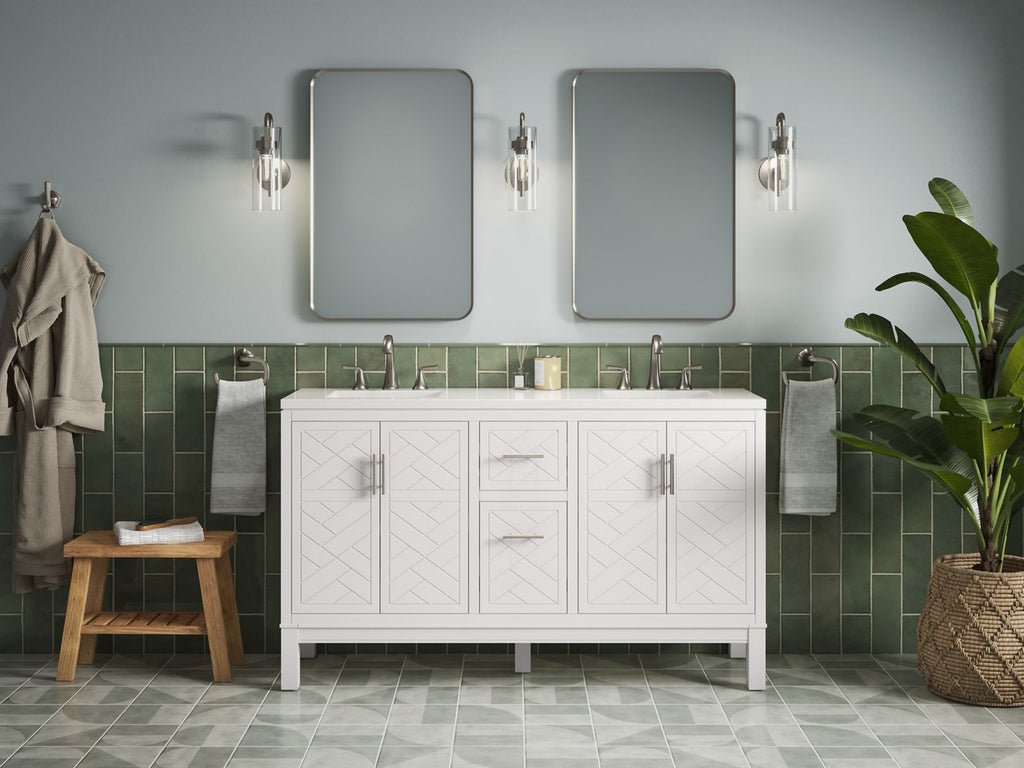 KOHLER K-26052-BNL Essential 22" X 34" Rectangular Framed Mirror - Brushed Nickel