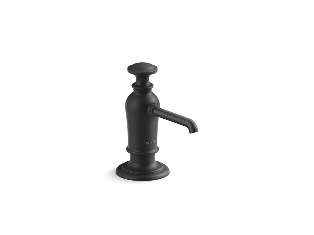 KOHLER K-35759-BL Artifacts Soap/Lotion Dispenser - Matte Black