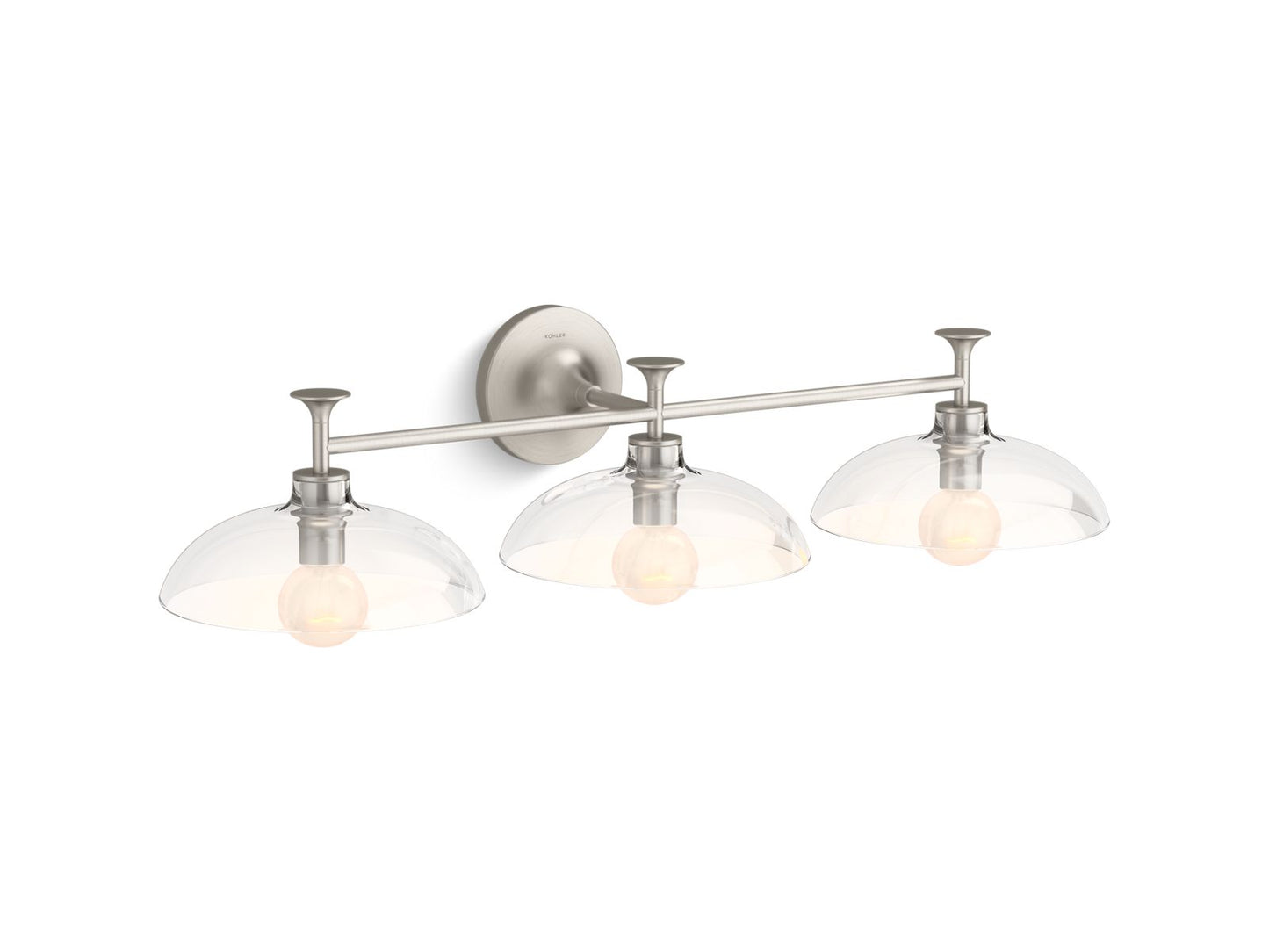 KOHLER K-31770-SC03-BNL Tone Three-Light Sconce In Brushed Nickel