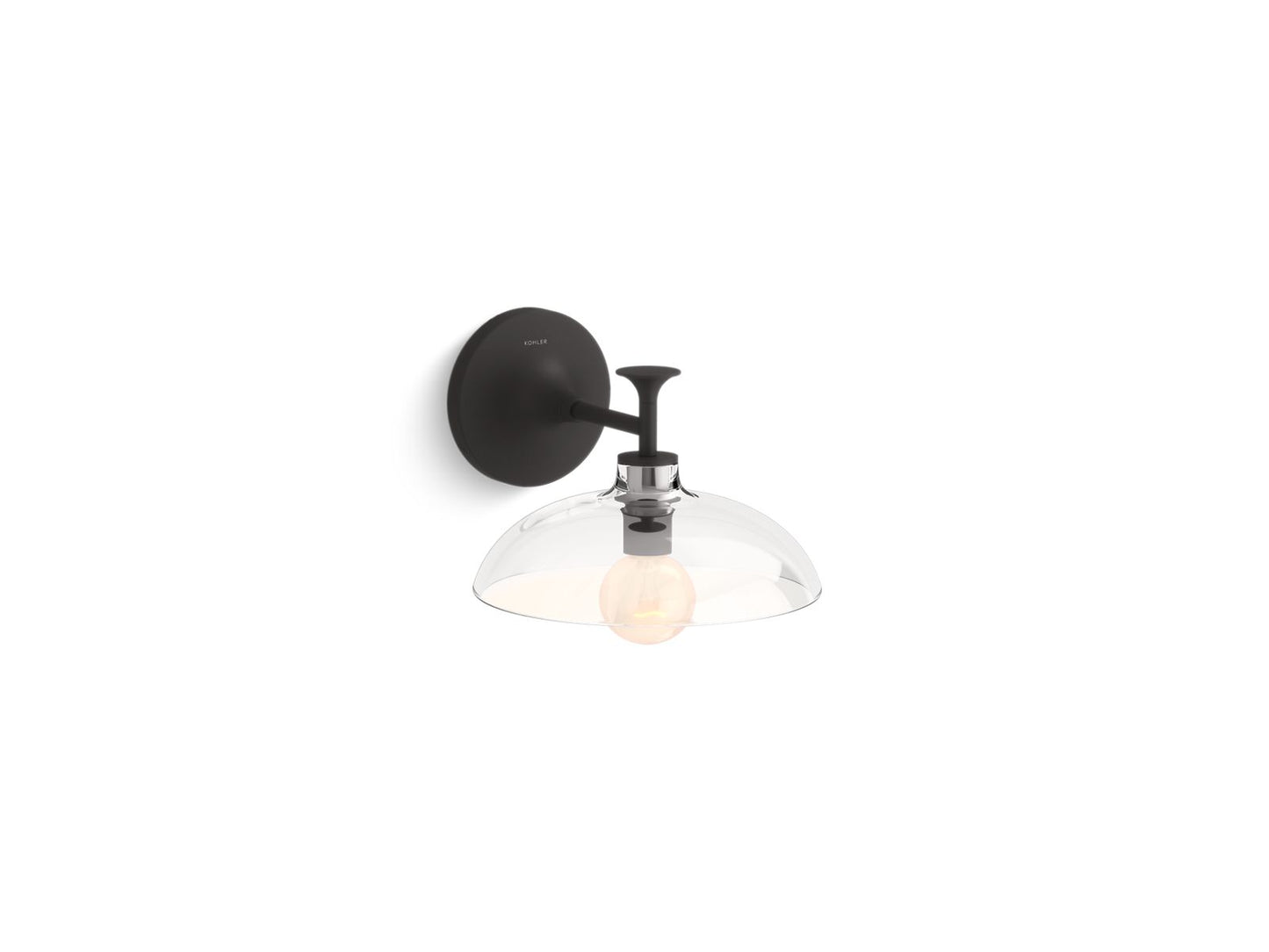 KOHLER K-31768-SC01-BLL Tone One-Light Sconce In Matte Black