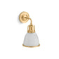 KOHLER K-32281-SC01-2GL Hauksbee One-Light Bell Sconce In Brushed Moderne Brass