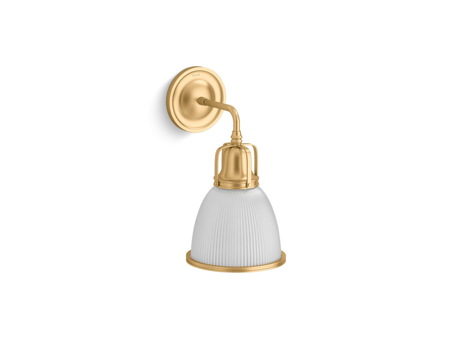 KOHLER K-32281-SC01-2GL Hauksbee One-Light Bell Sconce In Brushed Moderne Brass