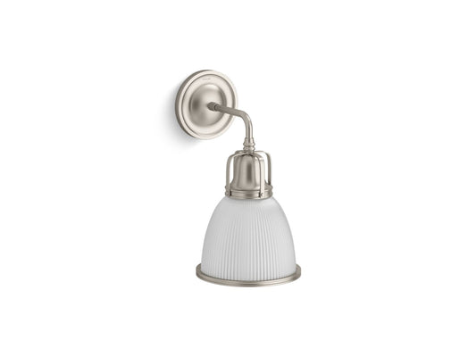 KOHLER K-32281-SC01-BNL Hauksbee One-Light Bell Sconce In Brushed Nickel