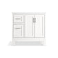 KOHLER K-31244-ASB-0 Quo 36" Bathroom Vanity Cabinet With Sink And Quartz Top In White