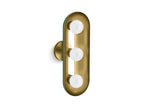 KOHLER K-31784-SC03-6GL Jabot Three-Light Sconce - Jade W/Brushed Moderne Brass Accents