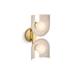 KOHLER K-31783-SC02-SLG Jabot Two-Light Sconce In Biscuit Satin with Brushed Moderne Brass