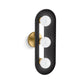 KOHLER K-31784-SC03-BML Jabot Three-Light Sconce In Black with Brass Trim