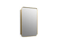 KOHLER K-35570-BGL Verdera 22" X 34" Rectangular Framed Medicine Cabinet - Moderne Brushed Gold