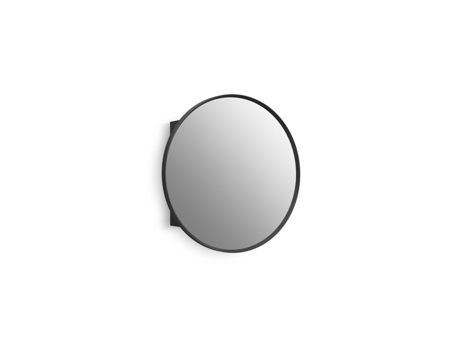 KOHLER K-35572-BLL Verdera 24" Round Framed Medicine Cabinet - Matte Black