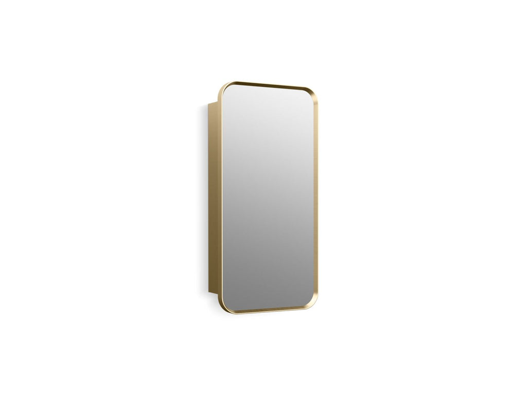 KOHLER K-35569-BGL Verdera 15" X 30" Rectangular Framed Medicine Cabinet - Moderne Brushed Gold