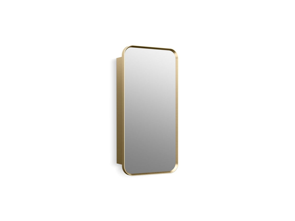 KOHLER K-35569-BGL Verdera 15" X 30" Rectangular Framed Medicine Cabinet - Moderne Brushed Gold