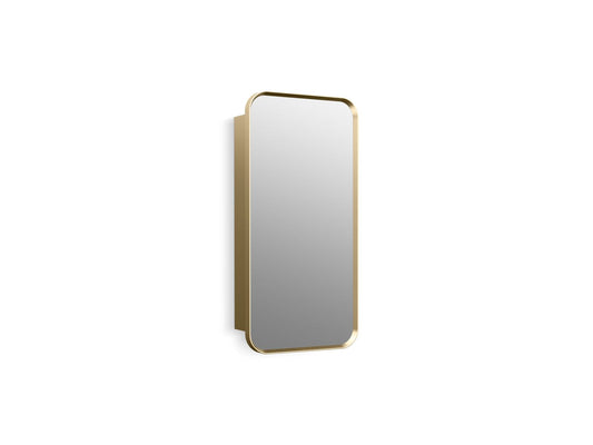 KOHLER K-35569-BGL Verdera 15" x 30" rectangular framed medicine cabinet - Moderne Brushed Gold