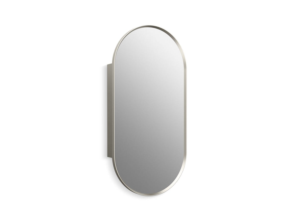 KOHLER K-35574-BNL Verdera 20" X 40" Capsule Framed Medicine Cabinet - Brushed Nickel