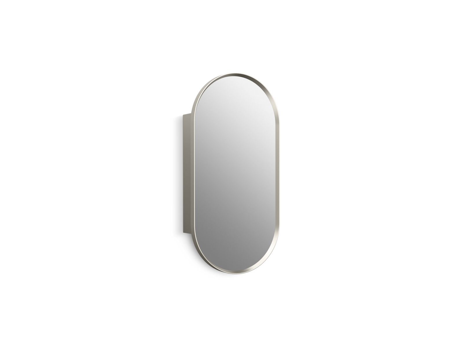 KOHLER K-35573-BNL Verdera 15" X 30" Capsule Framed Medicine Cabinet - Brushed Nickel