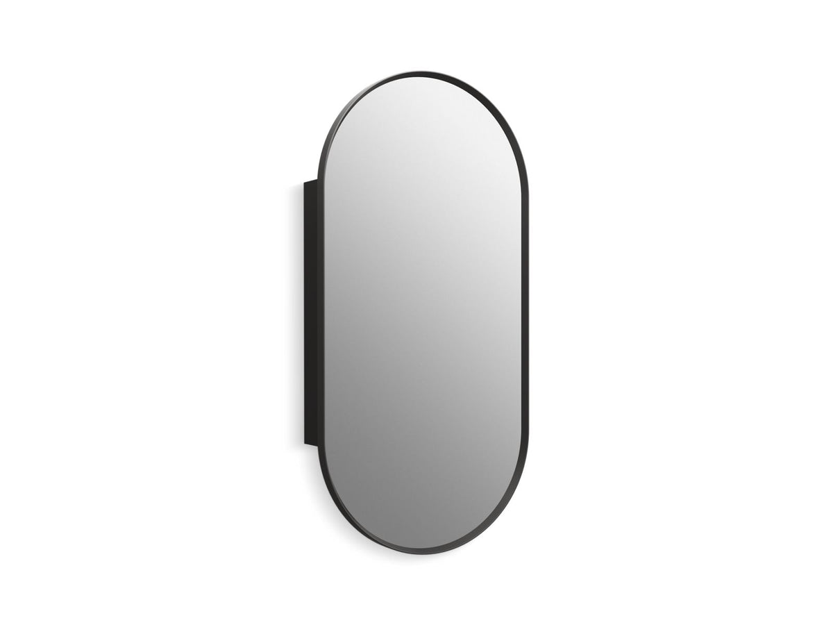 KOHLER K-35574-BLL Verdera 20" X 40" Capsule Framed Medicine Cabinet - Matte Black