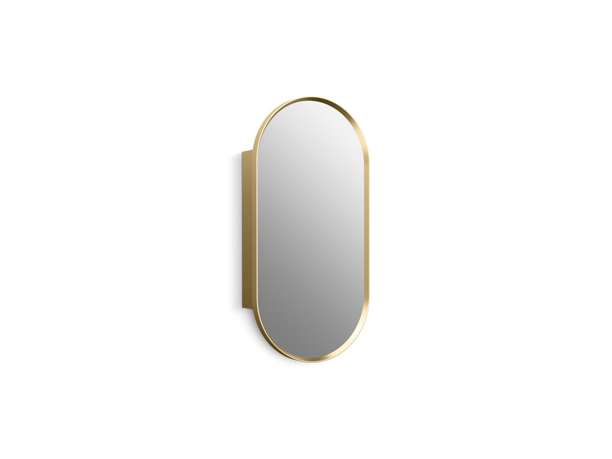 KOHLER K-35573-BGL Verdera 15" X 30" Capsule Framed Medicine Cabinet - Moderne Brushed Gold