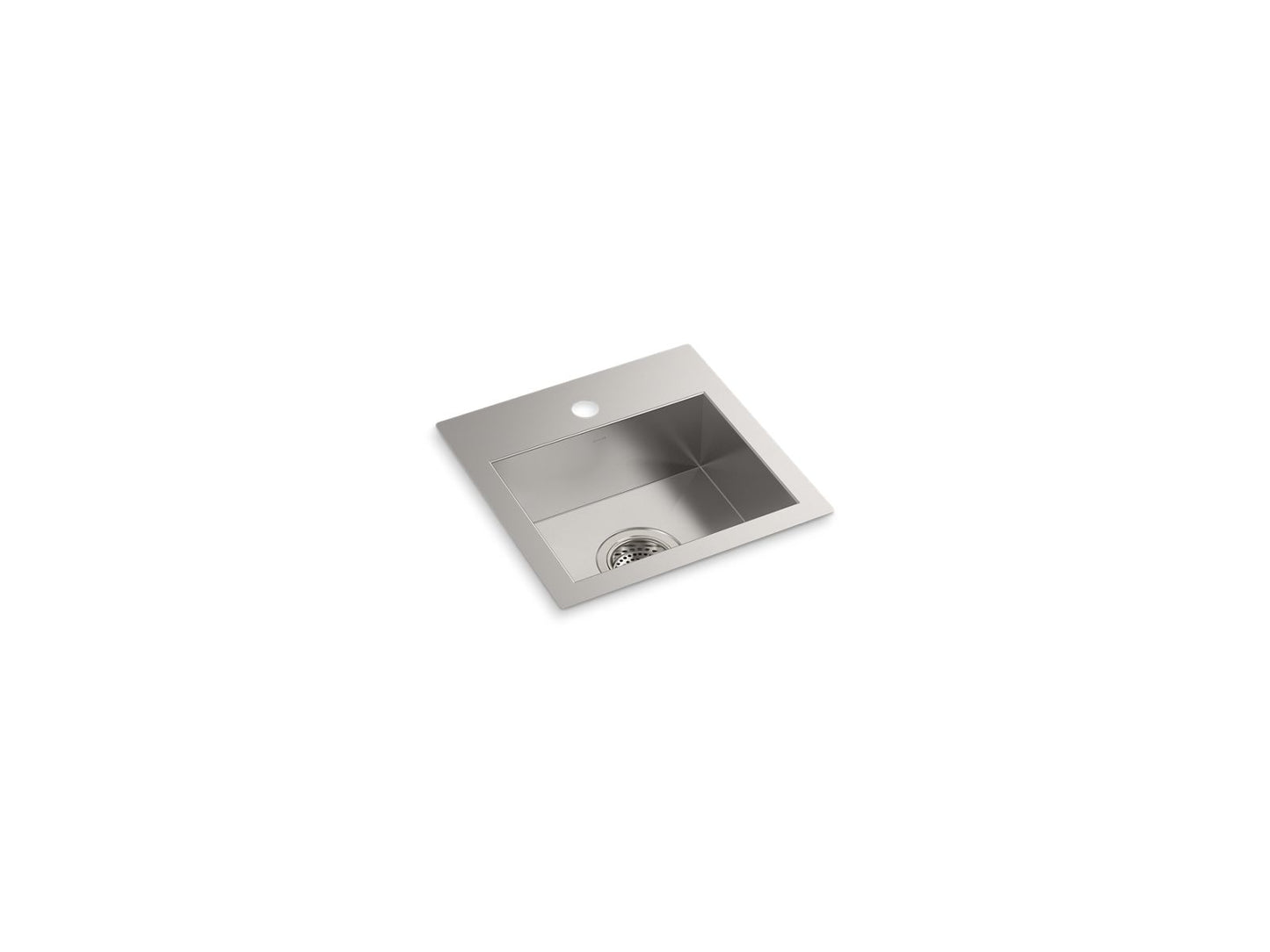 KOHLER K-32027-1-NA Vault 15" top-/undermount single-bowl bar sink - Stainless Steel