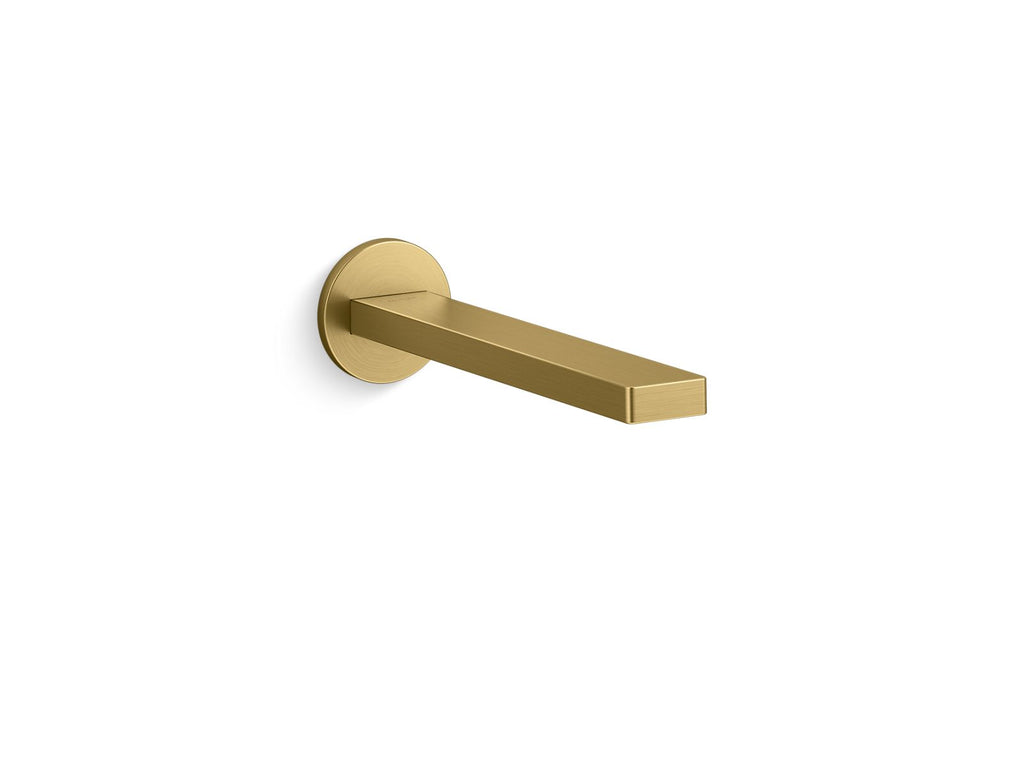 KOHLER K-123C36-SANA-2MB Composed Wall-Mount Touchless Bathroom Sink Faucet With Kinesis Sensor Technology, Ac-Powered - Vibrant Brushed Moderne Brass