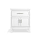 KOHLER K-28380-ASB-0 Quo 30" Bathroom Vanity Cabinet With Sink And Quartz Top In White