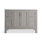 KOHLER K-28383-ASB-1WT Quo 48" Bathroom Vanity Cabinet With Sink And Quartz Top In Mohair Grey