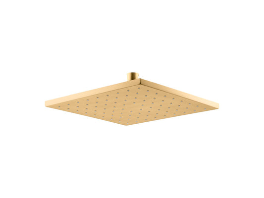 KOHLER K-13696-2MB Contemporary Square 10" Single-Function Rainhead, 2.5 Gpm In Vibrant Brushed Moderne Brass