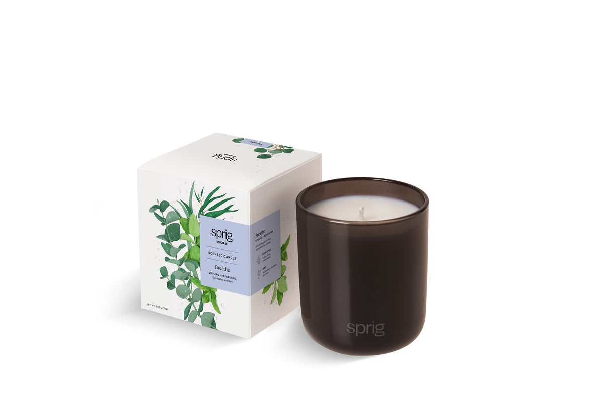 KOHLER K-26803-A3-NA Sprig Shield Scented Candle (Tea Tree + Rosemary)